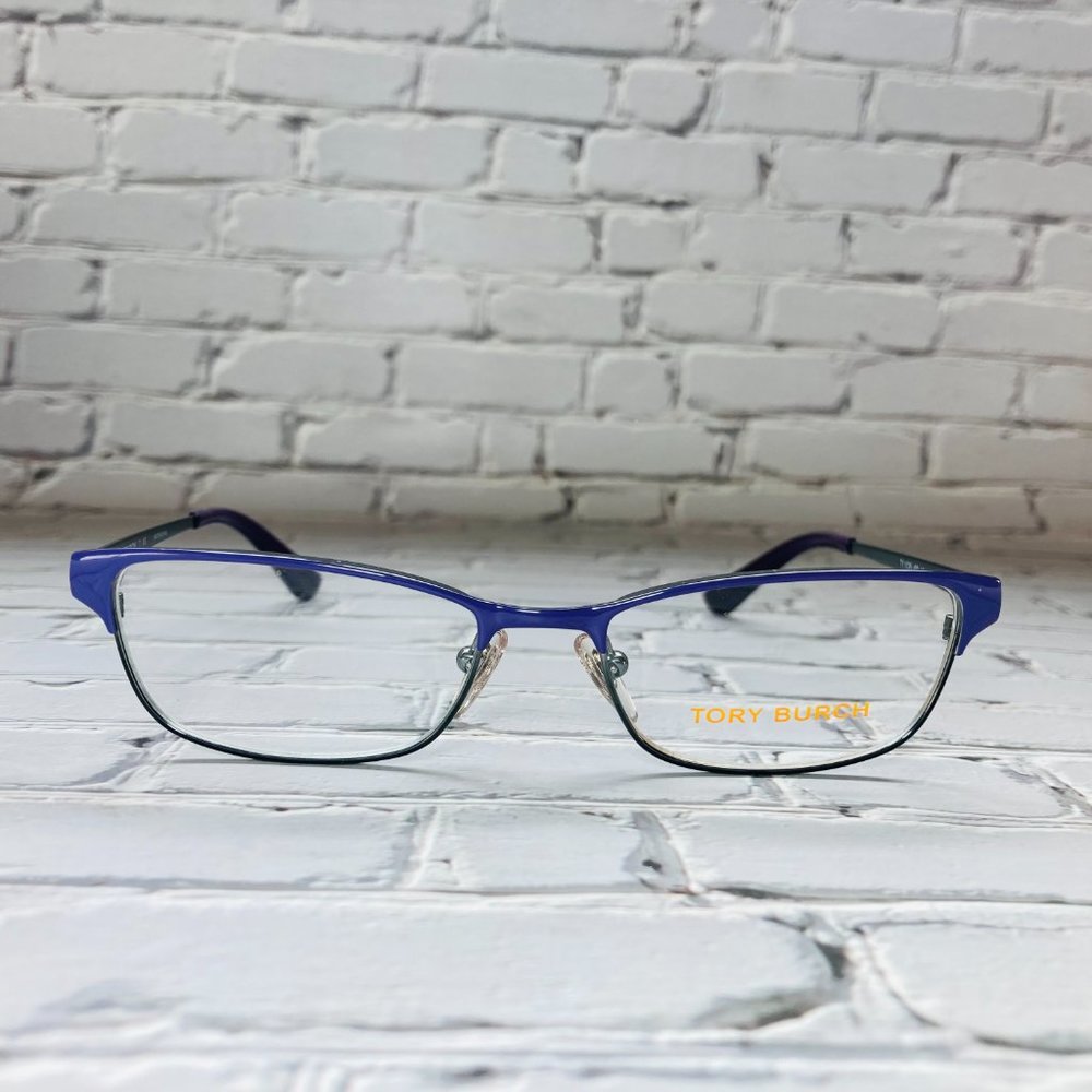 Tory Burch Plum Rectangular Eyeglasses Frames Nwot - image 2